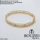Bracelet Charnière Or Jaune 18K – Finesse et Éclat | Frères Bouzid Tunisie
