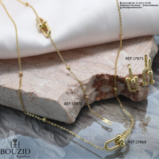 Parure en or 18K femme – Design raffiné et moderne | Bijouterie Tunisie