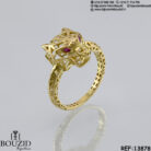 Bague féline en or 18K – Élégance audacieuse | Bijouterie Frères Bouzid