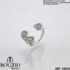 Bague en or 18K sertie zircon – Élégance moderne & brillance raffinée | Bijouterie Bouzid Tunisie