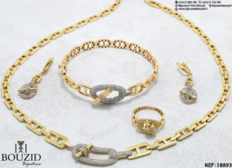 Parure en or 18 carats – Élégance moderne et éclat raffiné | Bijouterie Frères Bouzid