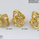 Bague or 18K design moderne et entrecroisé | Bijouterie Frères Bouzid Ariana Tunisie