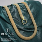 Parure Or Jaune 18K à Maille Texturée – Élégance Prestige | Frères Bouzid Tunisie