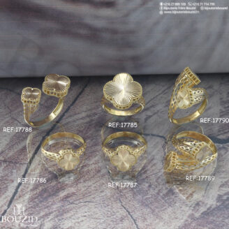Bagues en or 18K – Designs modernes et motifs floraux | Bijouterie Bouzid