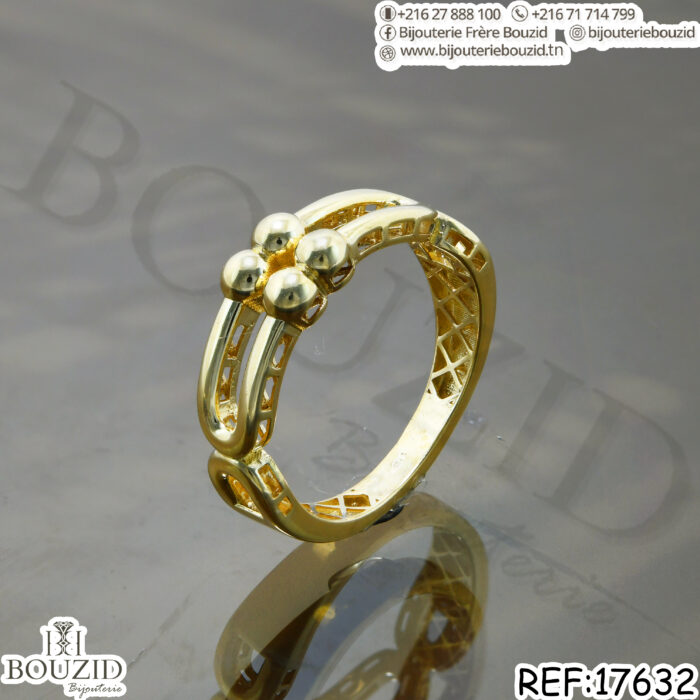 Bague en or 18K style chaîne – Bijou audacieux et moderne | Bijouterie Bouzid