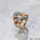 Bagues bombées en or 18K tricolore – Élégance et audace par Bijouterie Bouzid