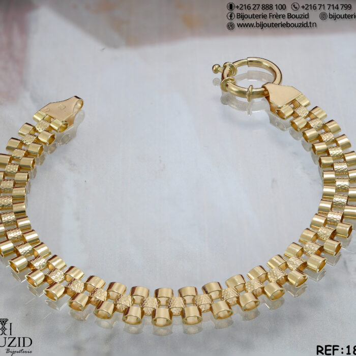 Bracelet en or 18K Bracelet en or 18K – Bijouterie Frères Bouzid Tunisie