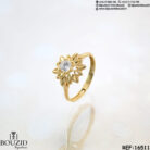Bague or 18K élégante | Bijouterie Frères Bouzid Ariana Tunisie