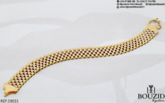 Bracelet Rolex or 18K – Élégance intemporelle signée Bijouterie Bouzid à Ariana