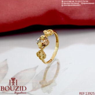Bague en Or 18 Carats – Bijou Traditionnel Tunisien Élégant | Bijouterie Bouzid