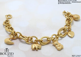 Bracelet Fitish or 18K | Bijouterie Frères Bouzid Ariana Tunisie