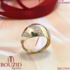 Bague or 18K bombée ajourée – Élégance moderne | Bijouterie Frères Bouzid