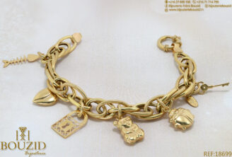 Bracelet Fitish Or 18K – Maillons tendance & pendentifs – Bijouterie Frères Bouzid