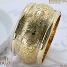 Bracelet Or 18K Gravé – Bracelet rigide traditionnel en or | Bijouterie Frères Bouzid